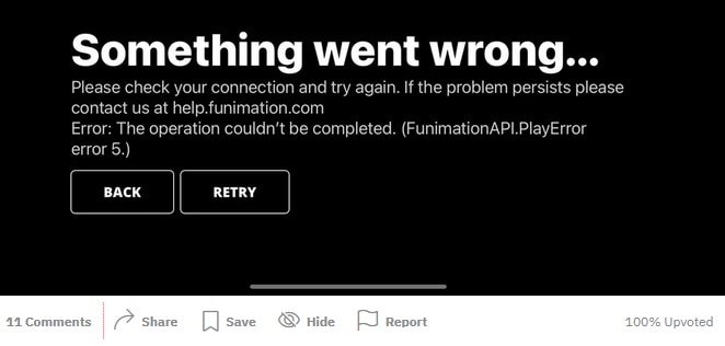Is Funimation Down