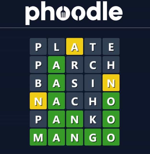 Phoodle word game