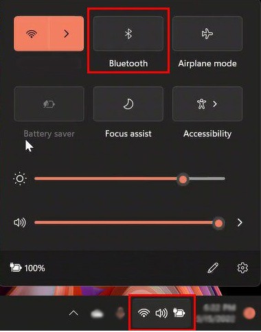 Enable Bluetooth on Windows 11