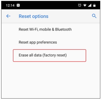 Factory Reset