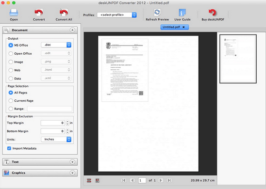 deskUNPDF for Mac