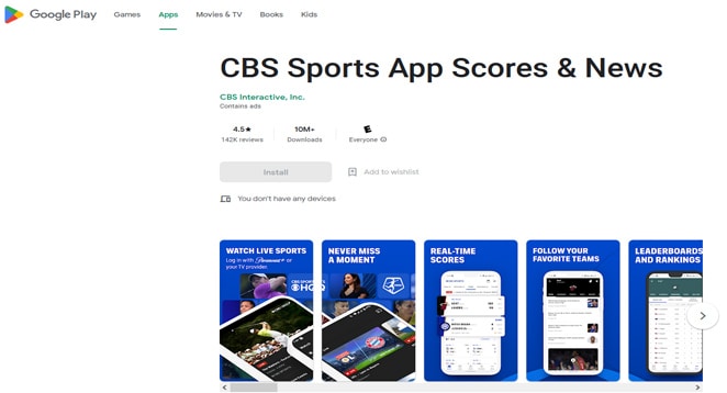 CBS Sports App