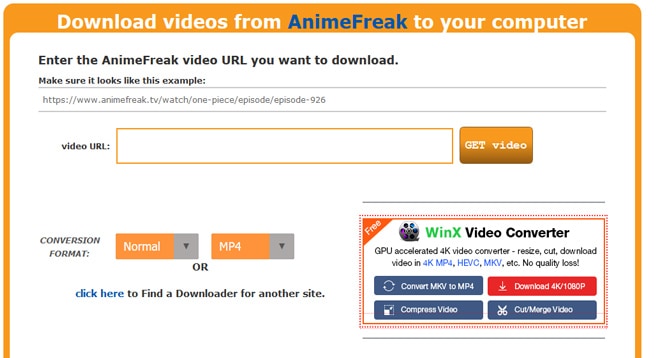 Download videos from AnimeFreak to your computer