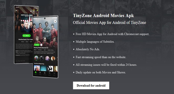 TinyZone Android Movies Apk