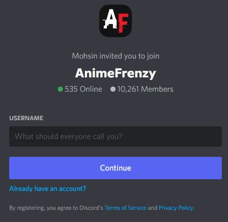 AnimeFrenzy discord