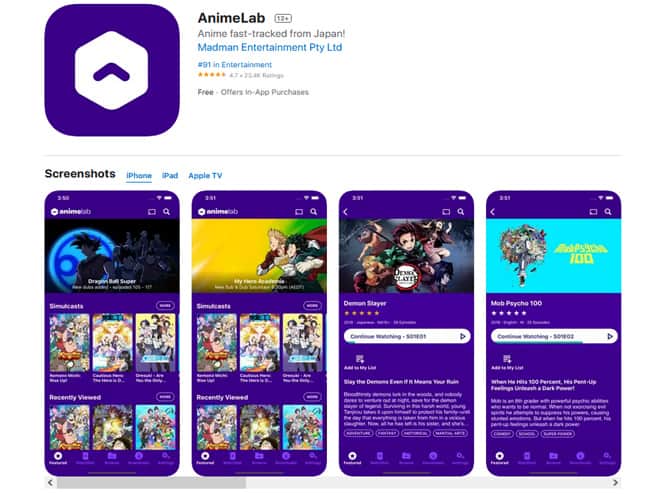 AnimeLab App