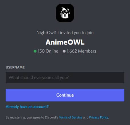 AnimeOwl discord