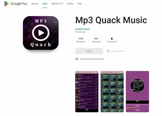 mp3quack App