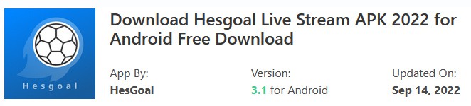 Hesgoal App