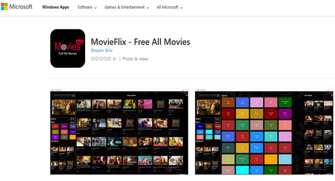 MovieFlix Windows App