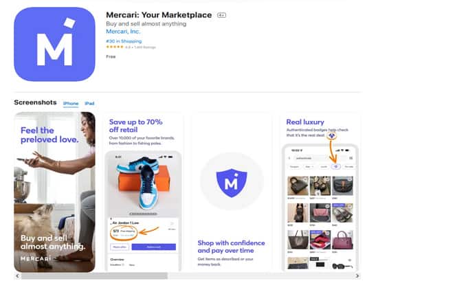 Mercari App for Iphone