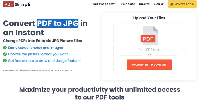 Pdfsimpli free pdf to jpg converter
