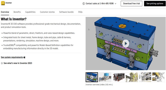 Inventor CAD software