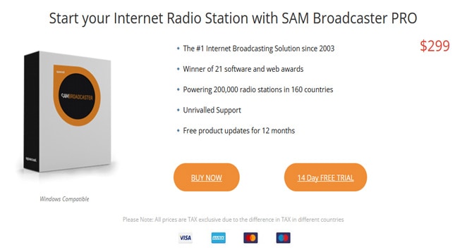 SAM Broadcaster PRO