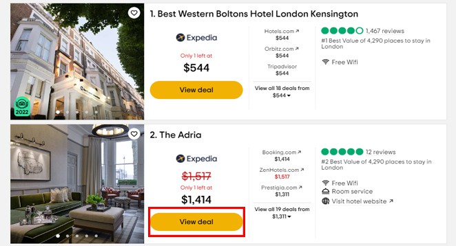 Tripadvisor hotels