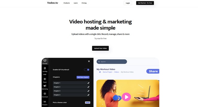 Vadoo Video hosting service