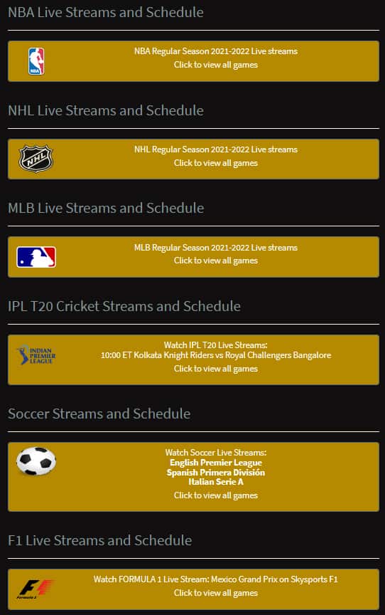 CrackStreams: NFL, NBA, NHL, MMA, MLB Live Streaming on