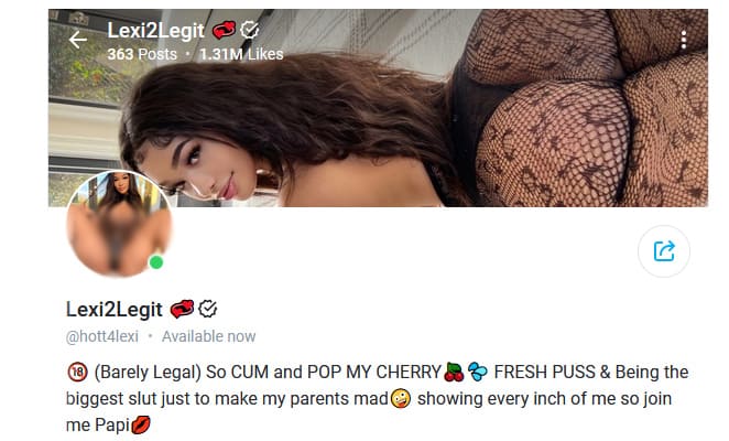 Lexi2Legit Onlyfans page