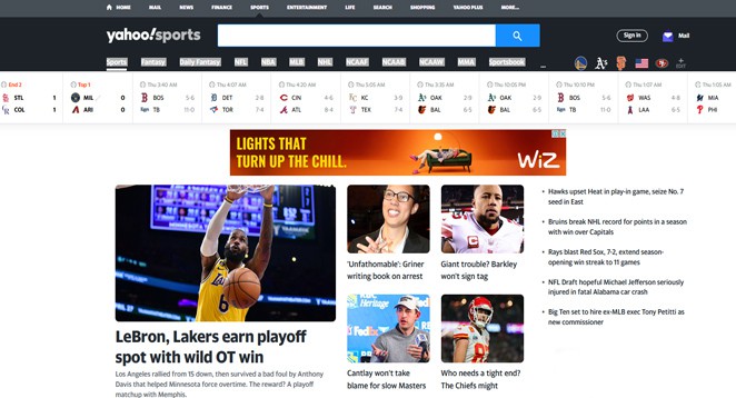 sports yahoo com