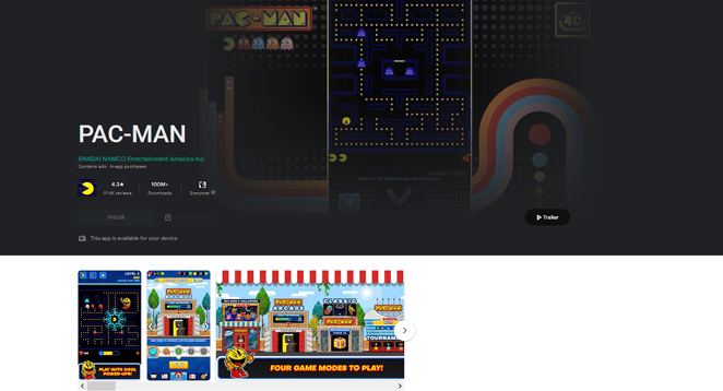 Pacman 30th Anniversary full screen