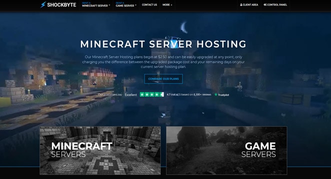 Shockbyte - Best Minecraft Server Hosting