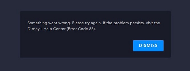 Disney Plus Error Code 83 Fixed