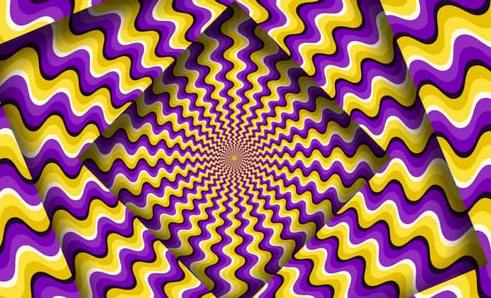 Spinning vortex optical illusion