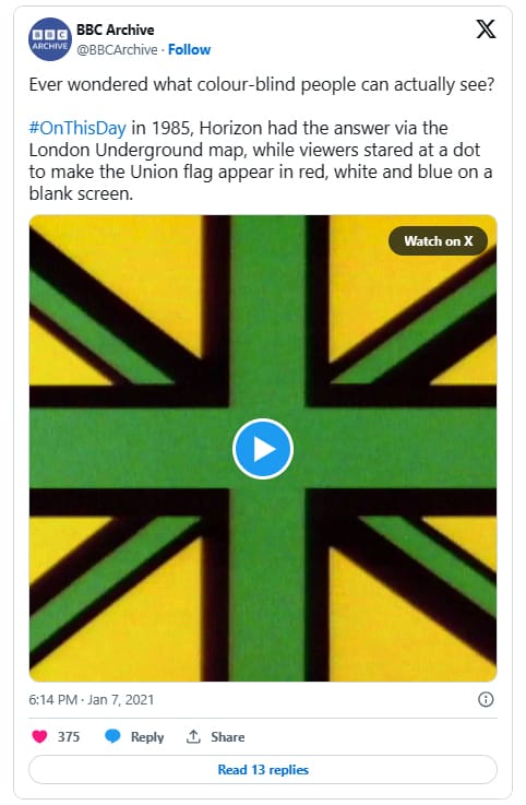 The union flag optical illusion