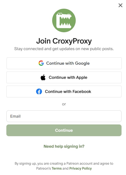 CroxyProxy YouTube Account