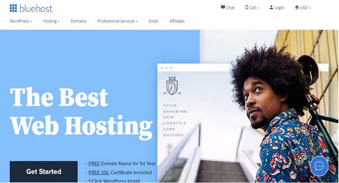 Bluehost eCommerce hosting providers